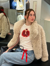 Pomegranate Print Baby Tee for Women